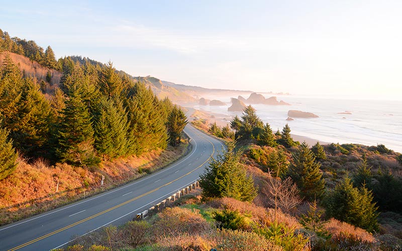 kør selv på vestkysten i usa oregon coast