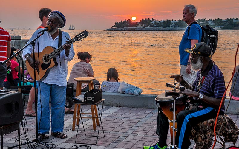 sunset celebration mallory square seværdigheder i key west