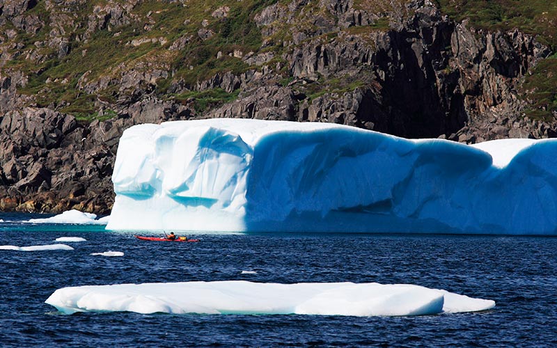 En tur i farvandet omkring Newfoundland er for de mere øvede roere aktiv ferie i canada kajak Newfoundland