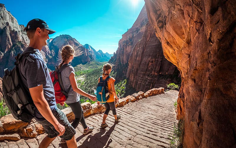 aktiv ferie vandring zion national park