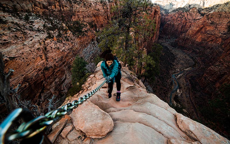 aktiv ferie klatring zion national park