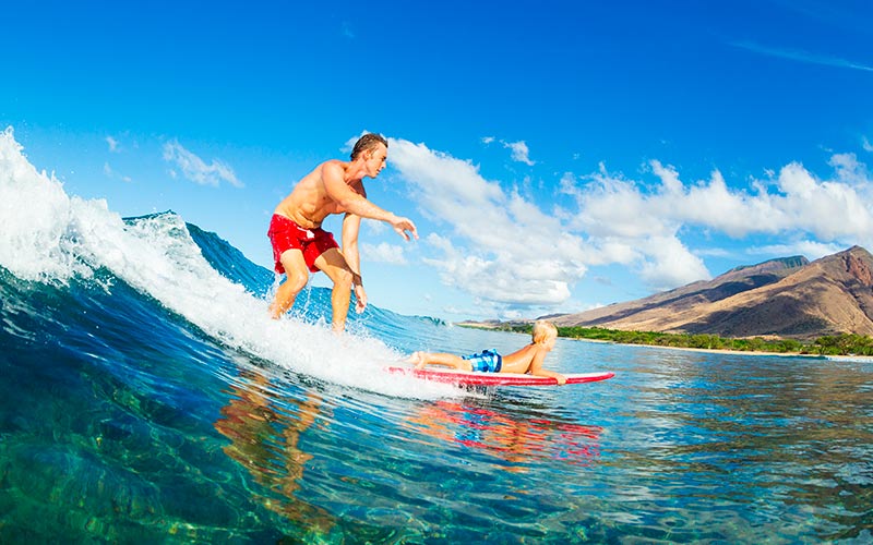 aktiv ferie surfing hawaii