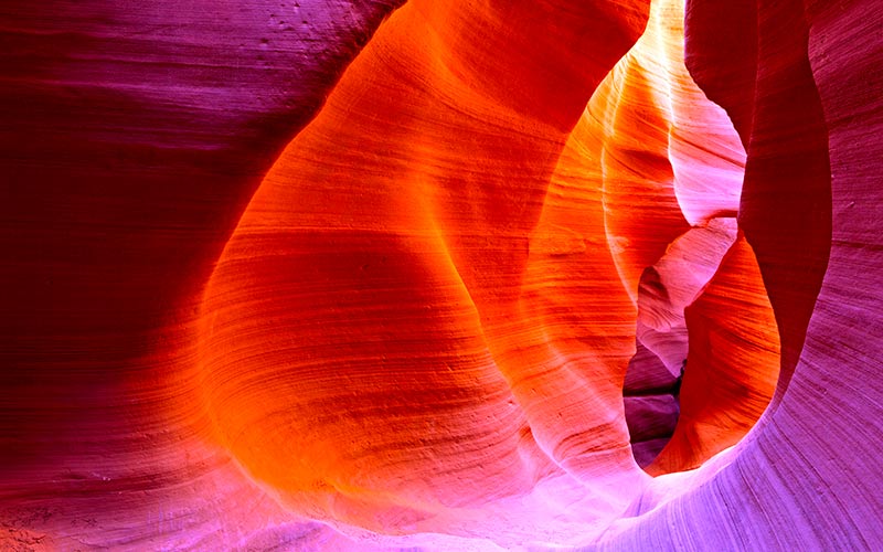 natur på vestkysten i usa antelope canyon