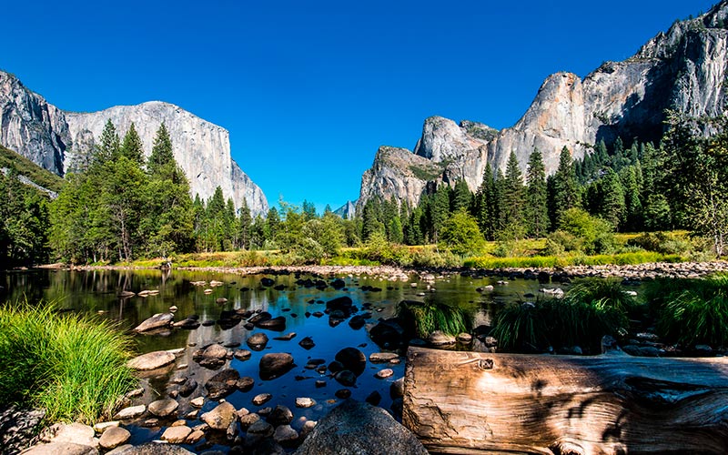 natur på vestkysten i usa yosemite